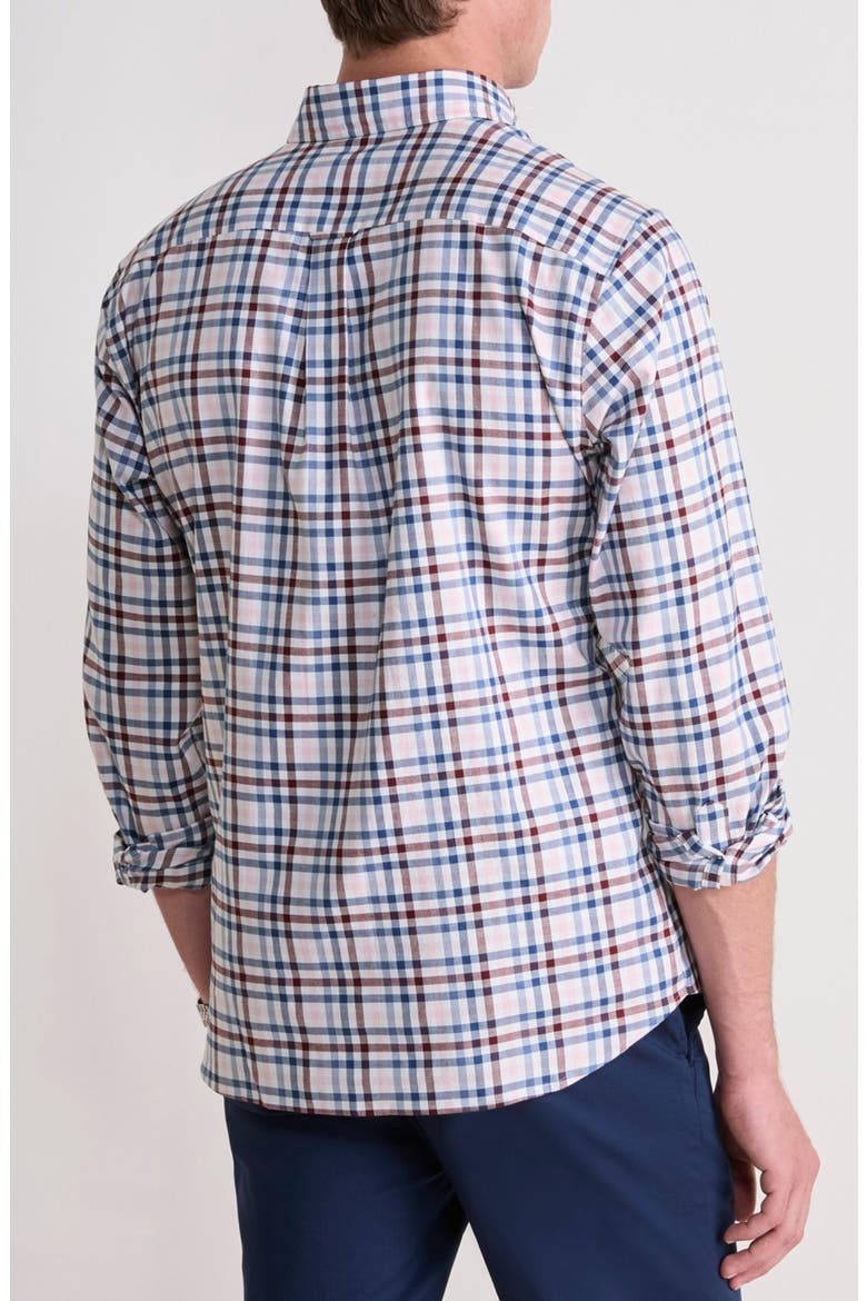 MonomoyTattersall Classic Fit Stretch Poplin Button-Down Shirt, Alternate, color, FLAMINGO