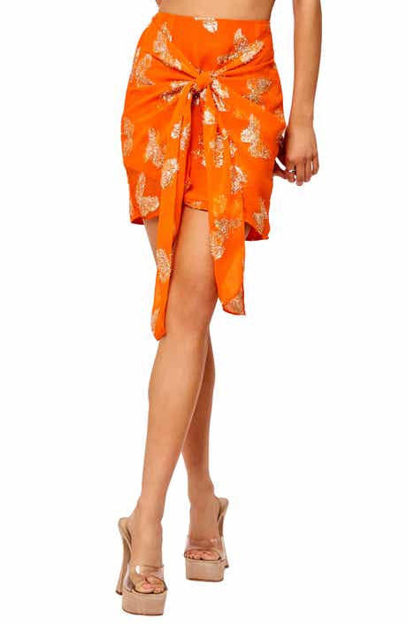 Cora Metallic Knot Miniskirt