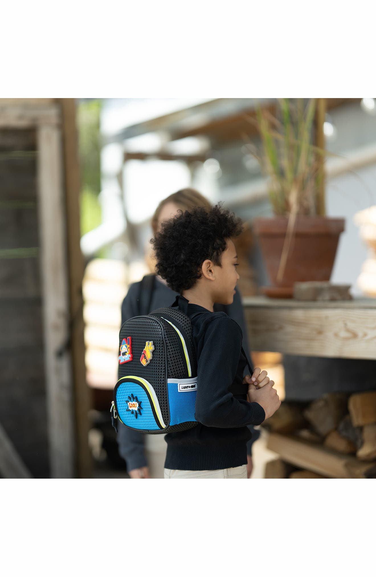 Light+Nine Electric Blue Little Miss Water Resistant Backpack, Alternate, color, 