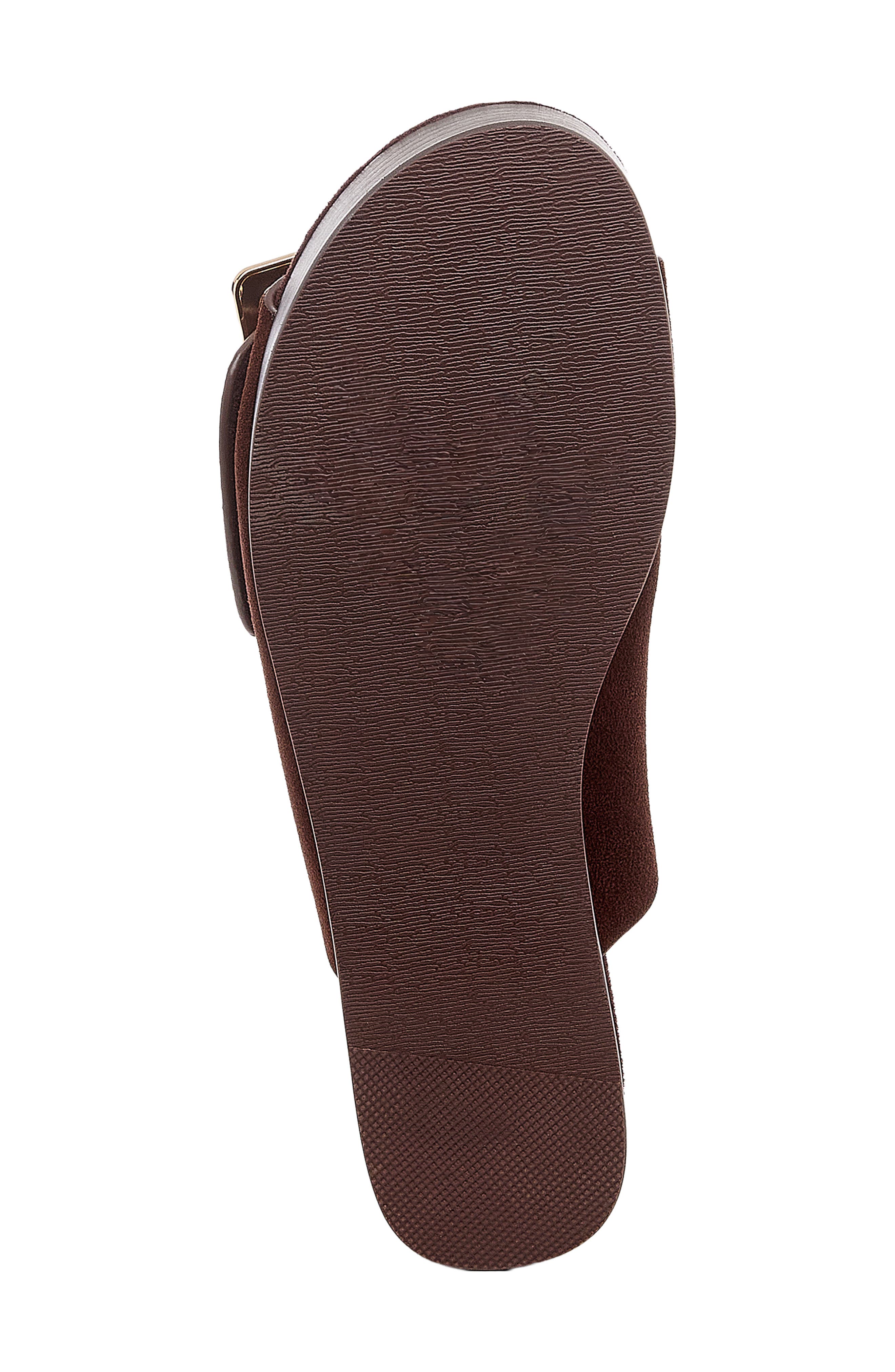Dover Platform Slide Sandal, Alternate, color, WARM BROWN