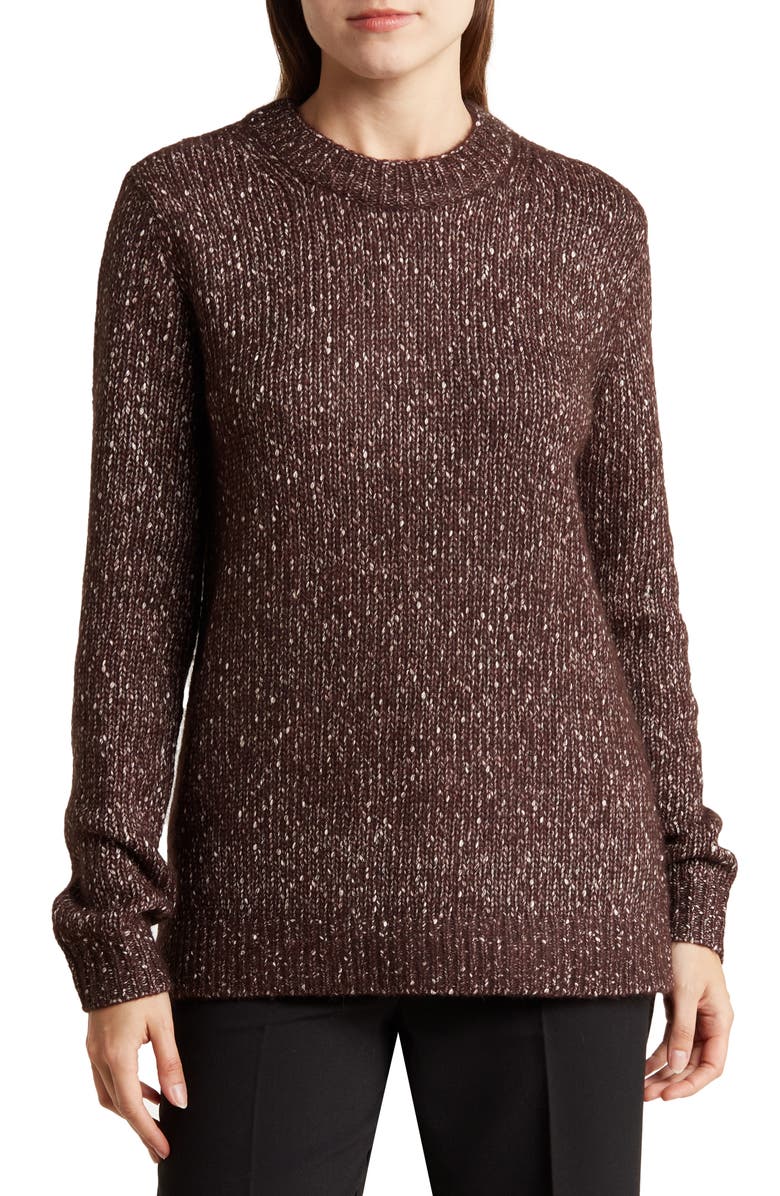 Theory Speckled Crewneck Sweater, Main, color, 