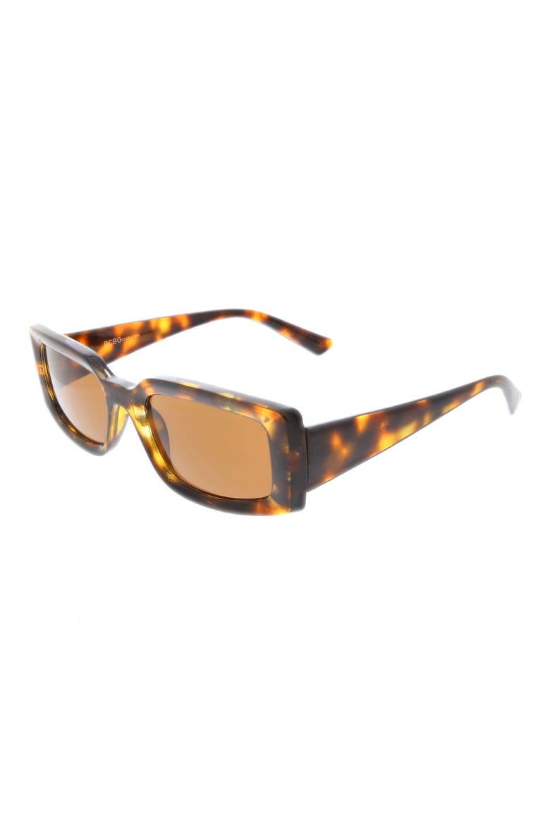 54mm Rectangular Sunglasses, Alternate, color, TORT