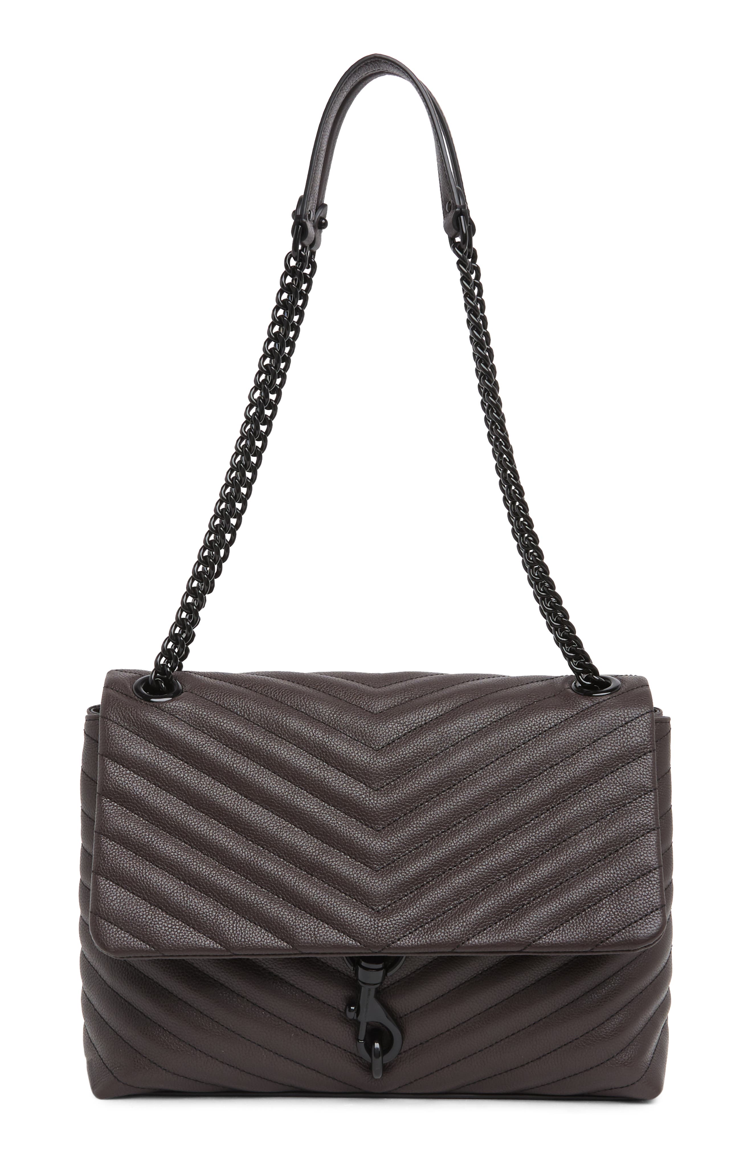 Rebecca Minkoff Edie Leather Shoulder Bag, Main, color, 