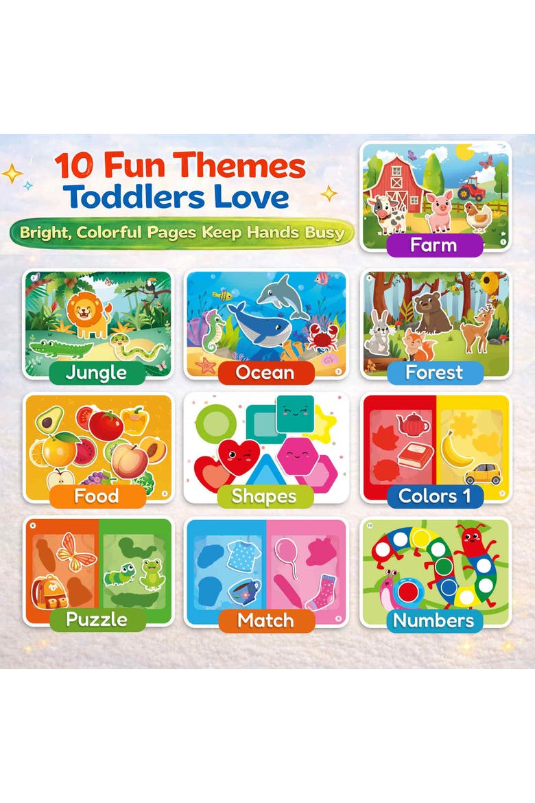 Jelly Sticker Activity Book for Toddlers, Alternate, color, Preschool