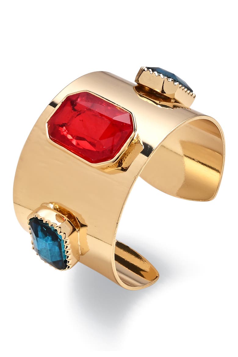 Fire & Ice Cuff Bracelet, Alternate, color, GOLD