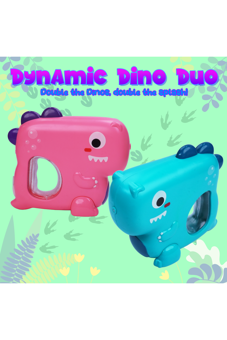 Blue & Pink T-Rex Dino Water blaster, Alternate, color, Multicolor