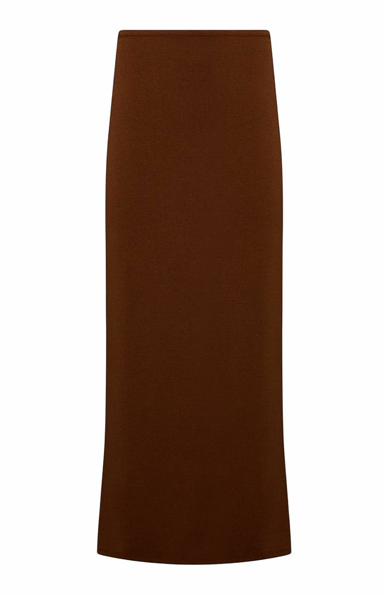 WeWoreWhat Pull On Midi Skirt, Main, color, Saddle