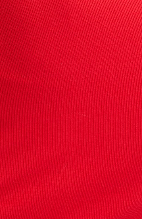 Open Edit Daydream Rib Henley Sleepshirt In Red