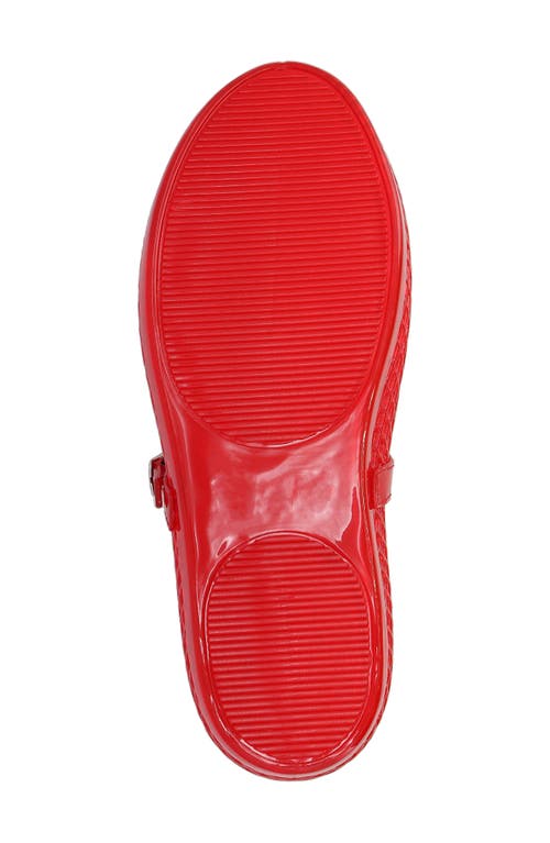 Shop Mia Gianne Jelly Mary Jane Flat In Red