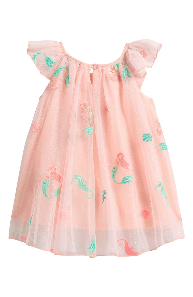 Zunie Mermaid Embroidered Dress, Alternate, color, Peach