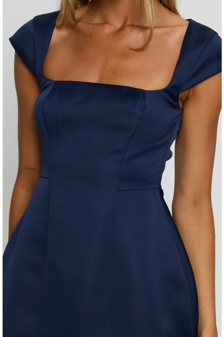 Mariza Cap Sleeve Minidress, Alternate, color, NAVY