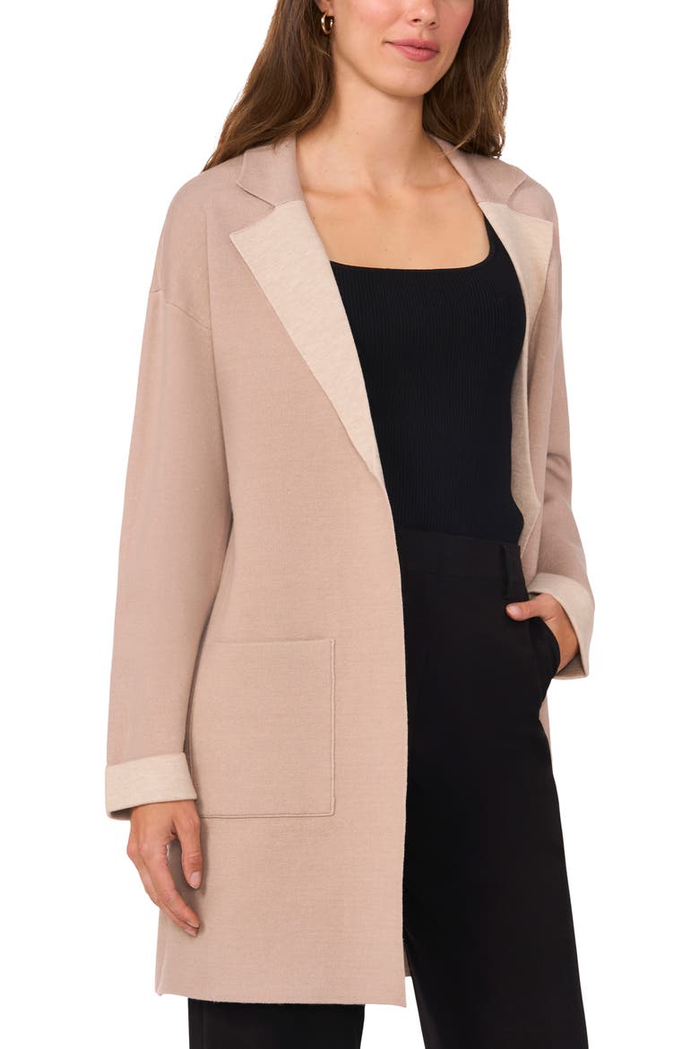 Open Front Coat, Alternate, color, SIMPLY TAUPE