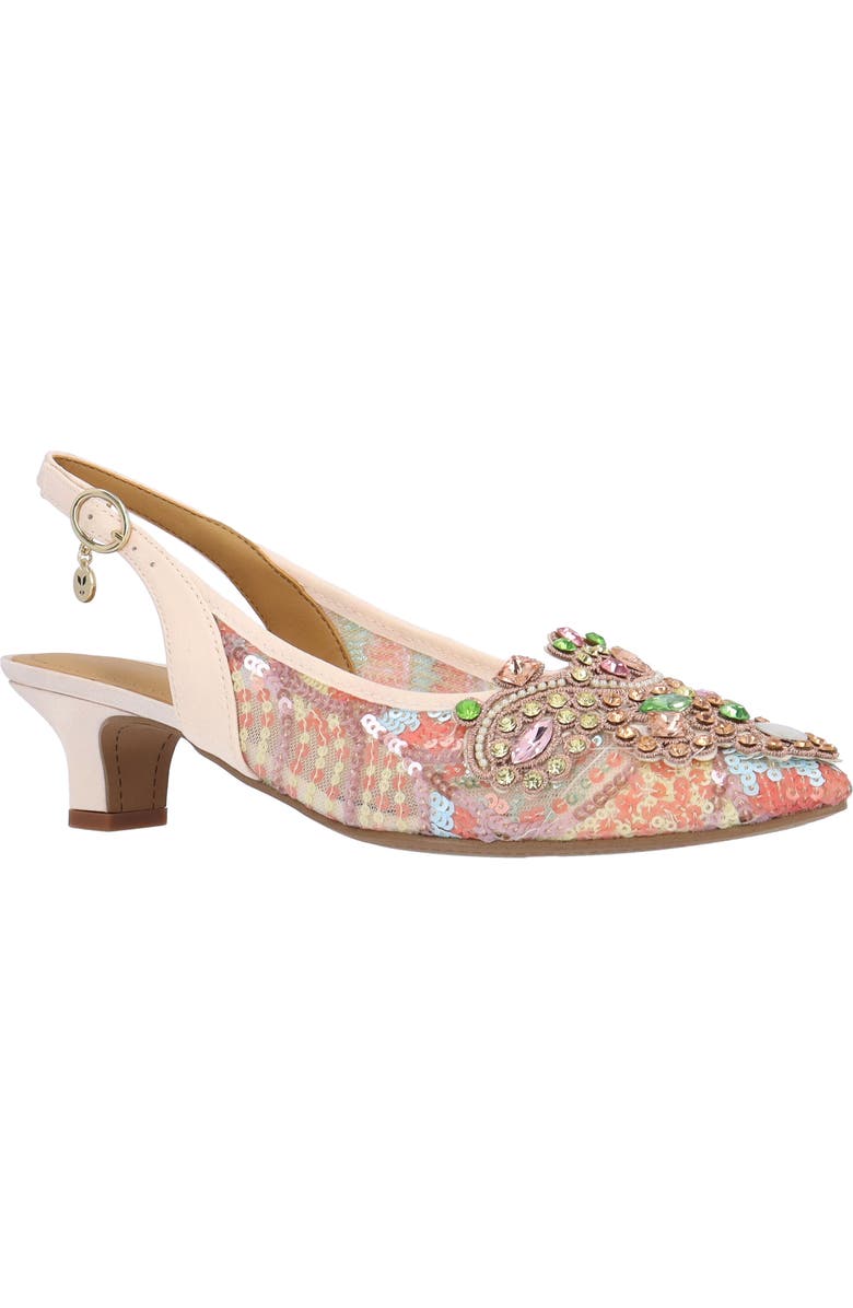 J. Reneé Strovanni Slingback Pump, Main, color, Pink/ Pastel