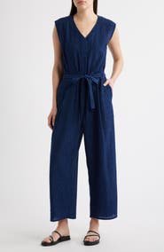 Eileen Fisher Crinkled Ankle Jumpsuit