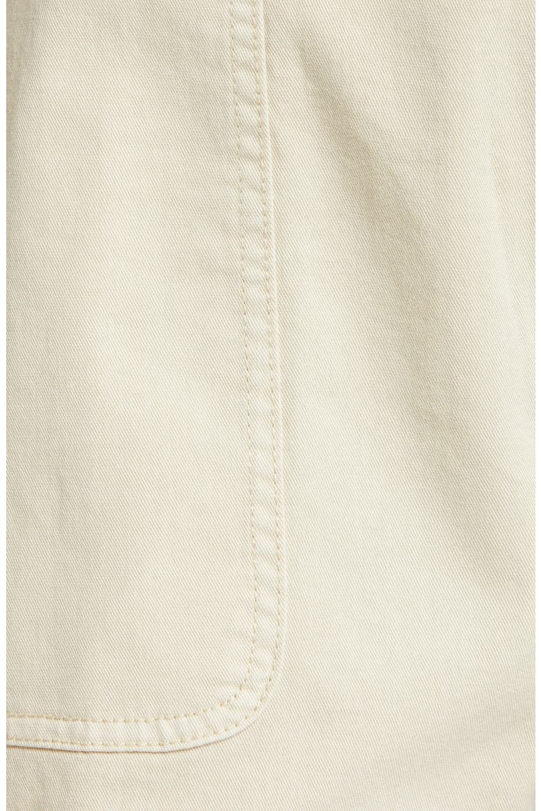 Sancho Stretch Organic Cotton Shortalls, Alternate, color, CHALK