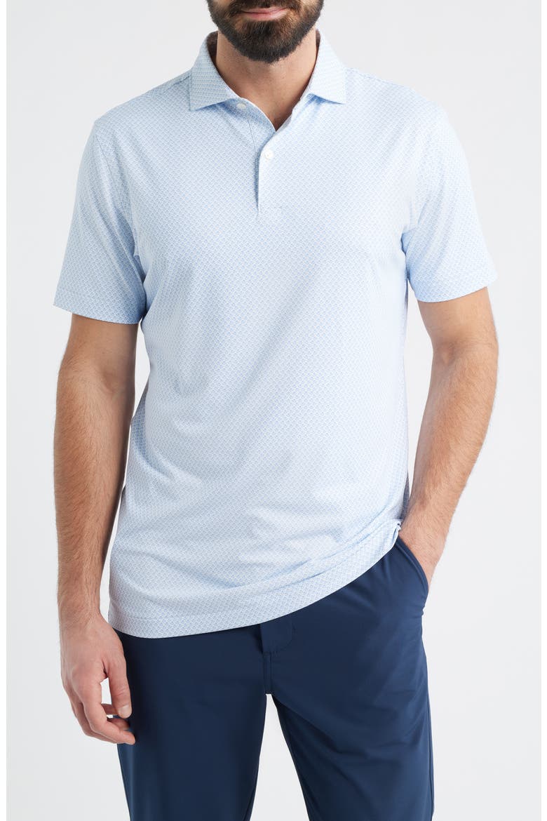 Mayfield Performance Jersey Golf Polo, Main, color, WHITE