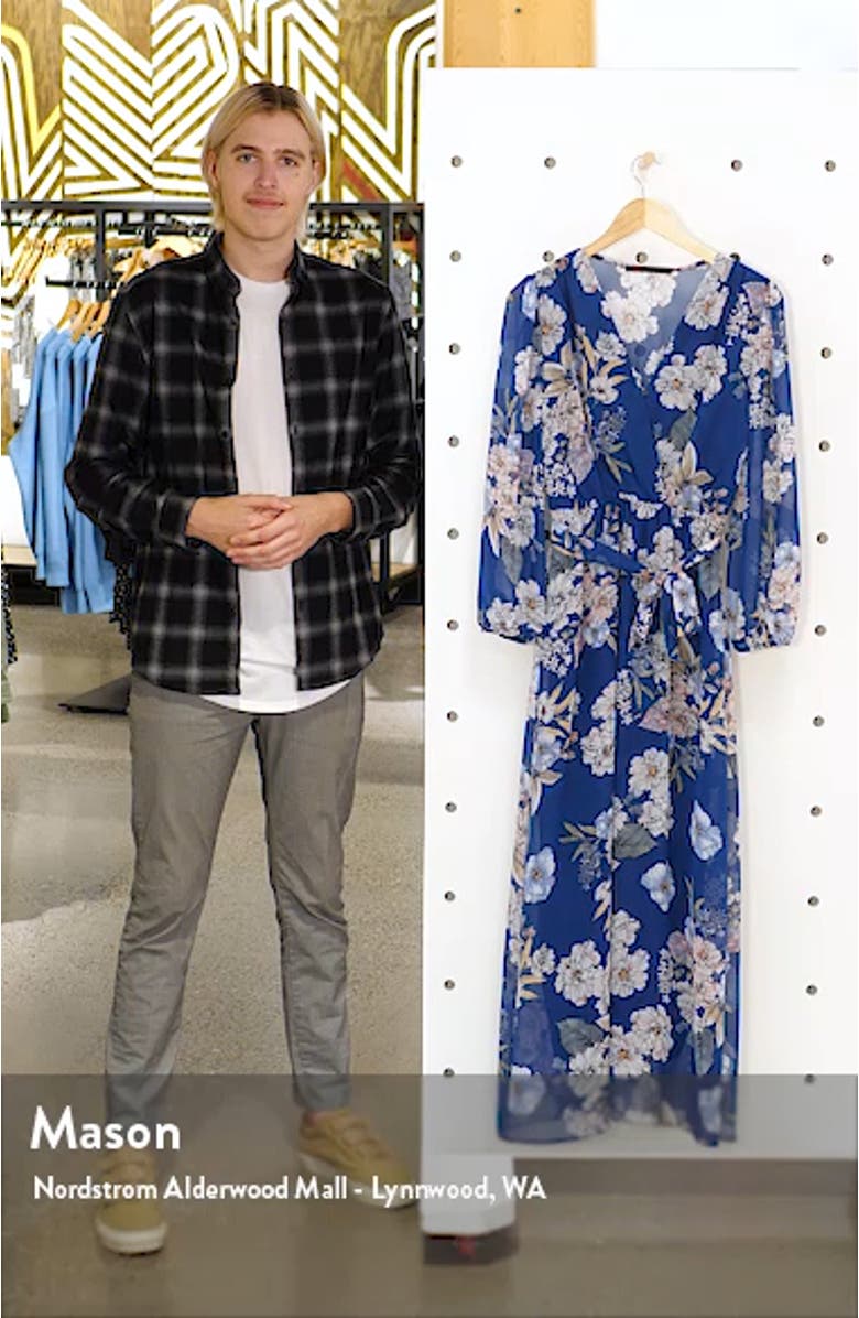 Megan Floral Long Sleeve Dress, sales video thumbnail