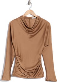 Simkhai Victoria Draped Long Sleeve Top