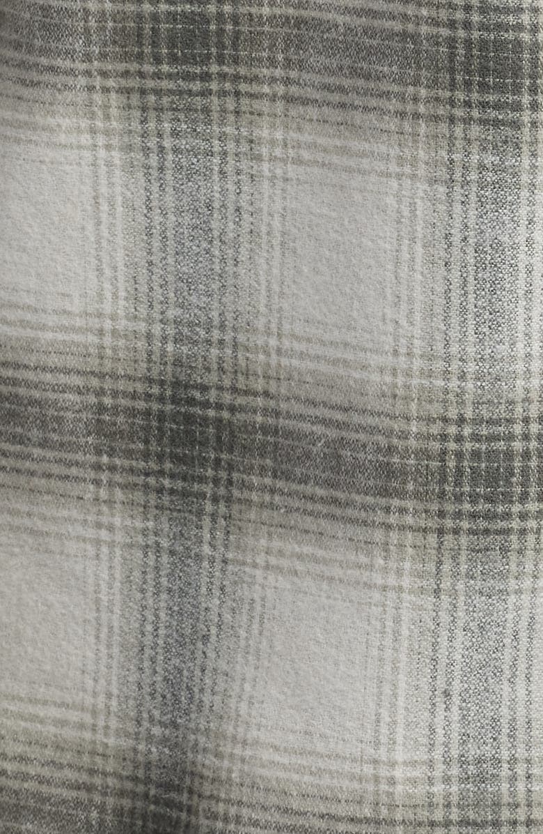 Saturdays NYC Mickey Shadow Check Cotton Blend Flannel Button-Up Shirt, Alternate, color, 