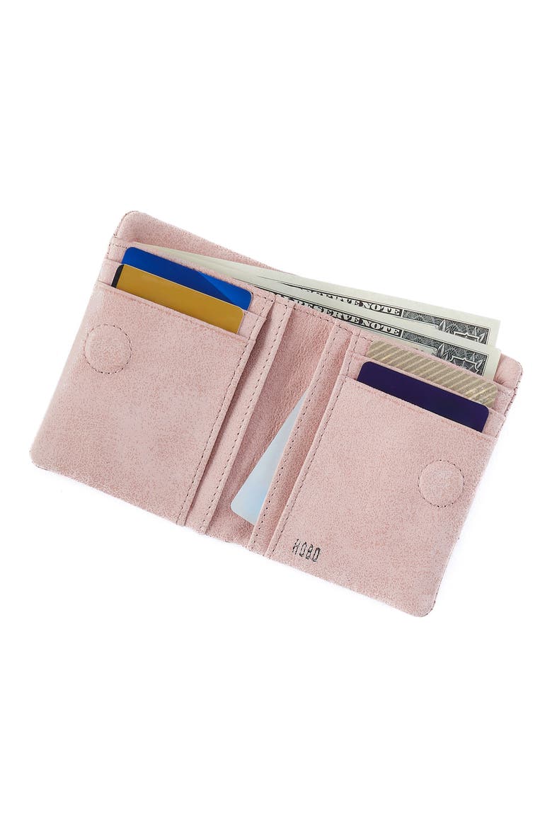 Lumen Leather Compact Wallet, Alternate, color, BLOSSOM