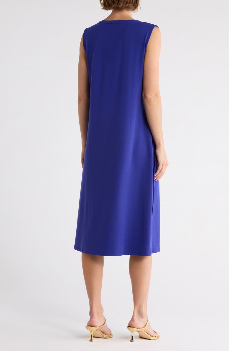 Eileen Fisher V-Neck Tank Dress, Alternate, color, Blue Violet