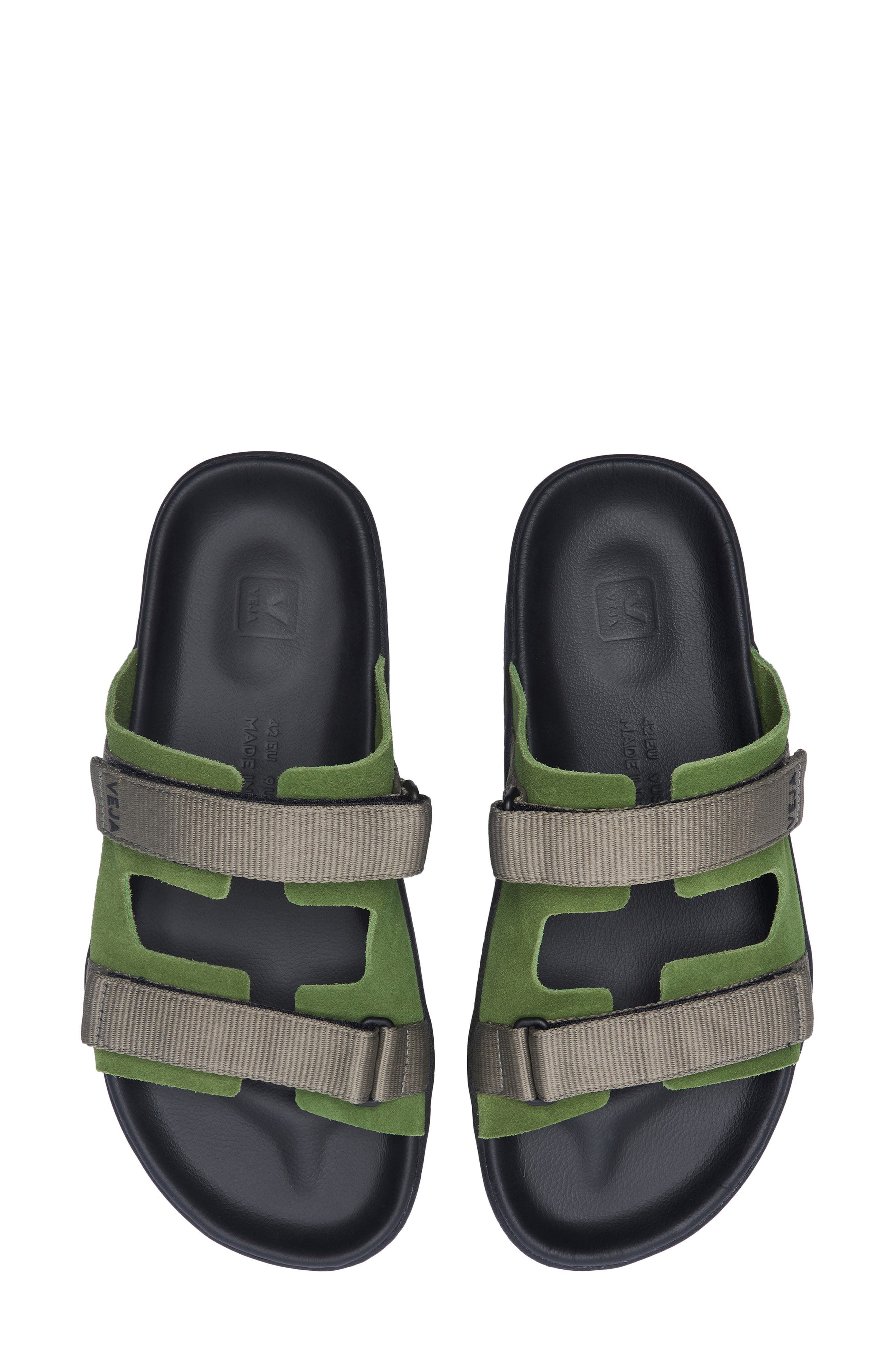 Arpoador Slide Sandal, Alternate, color, MILITARY KHAKI BLACK