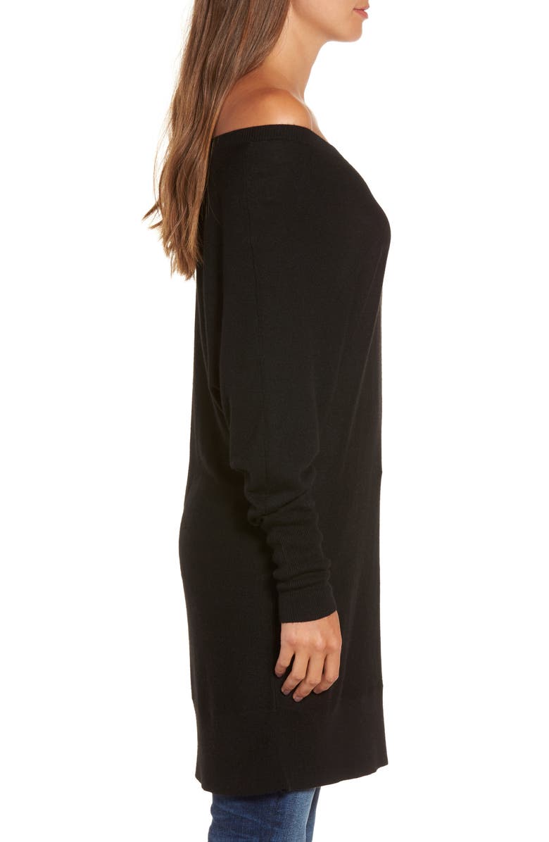 Trouvé Off the Shoulder Sweater Tunic, Alternate, color,