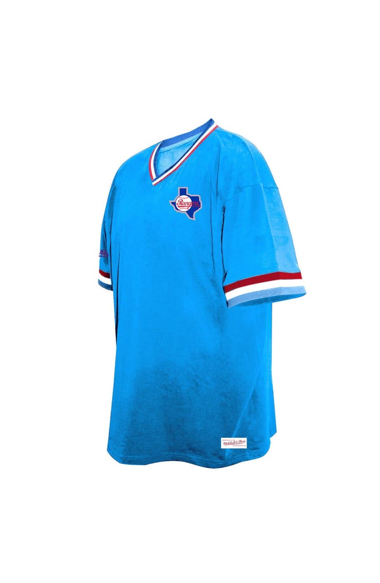 Mitchell & Ness Men's Mitchell & Ness Royal Texas Rangers Big & Tall V-Neck T-Shirt, Main, color, Royal