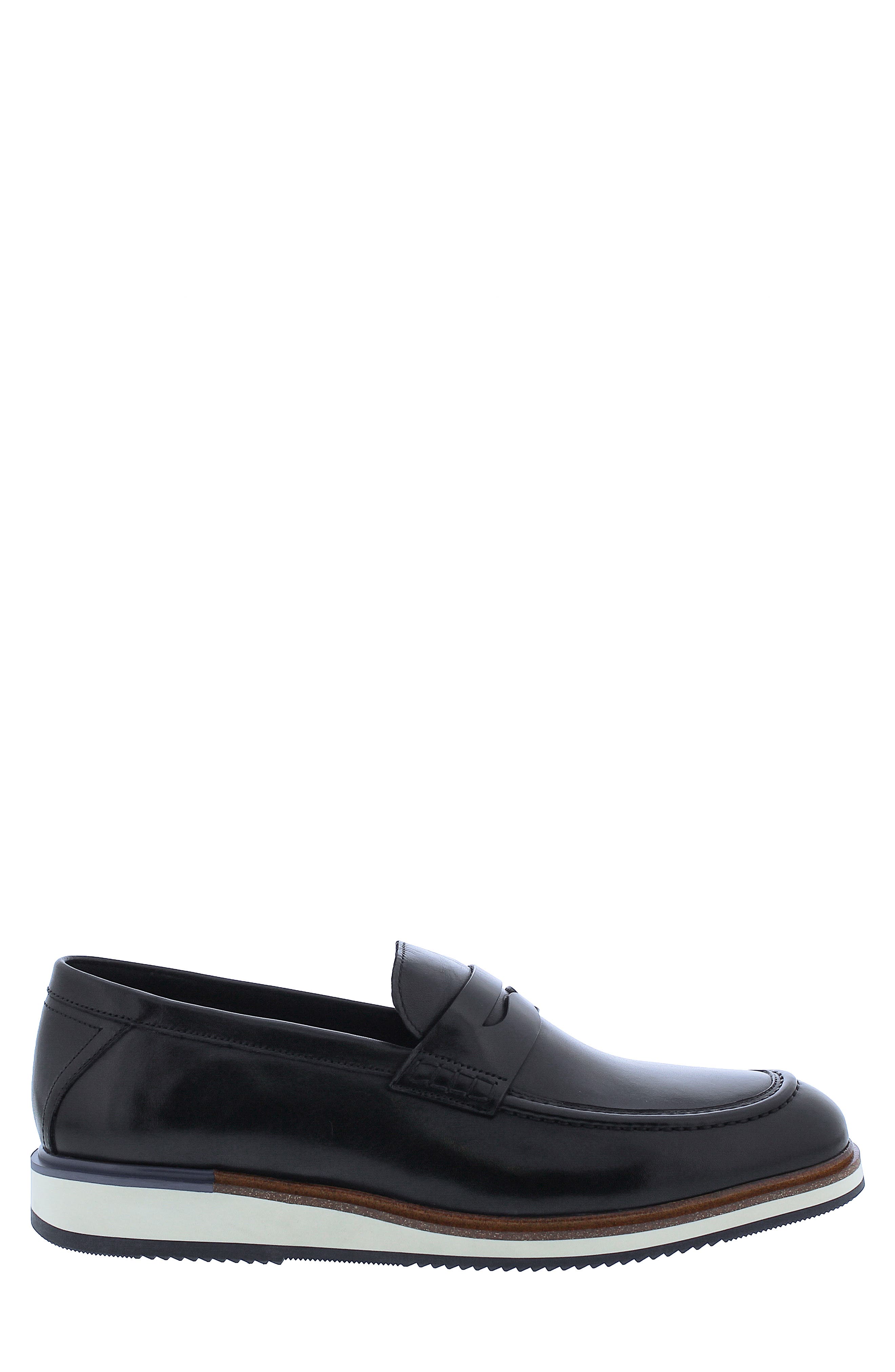 Penny Lane Brick Lane Penny Loafer, Alternate, color, Black