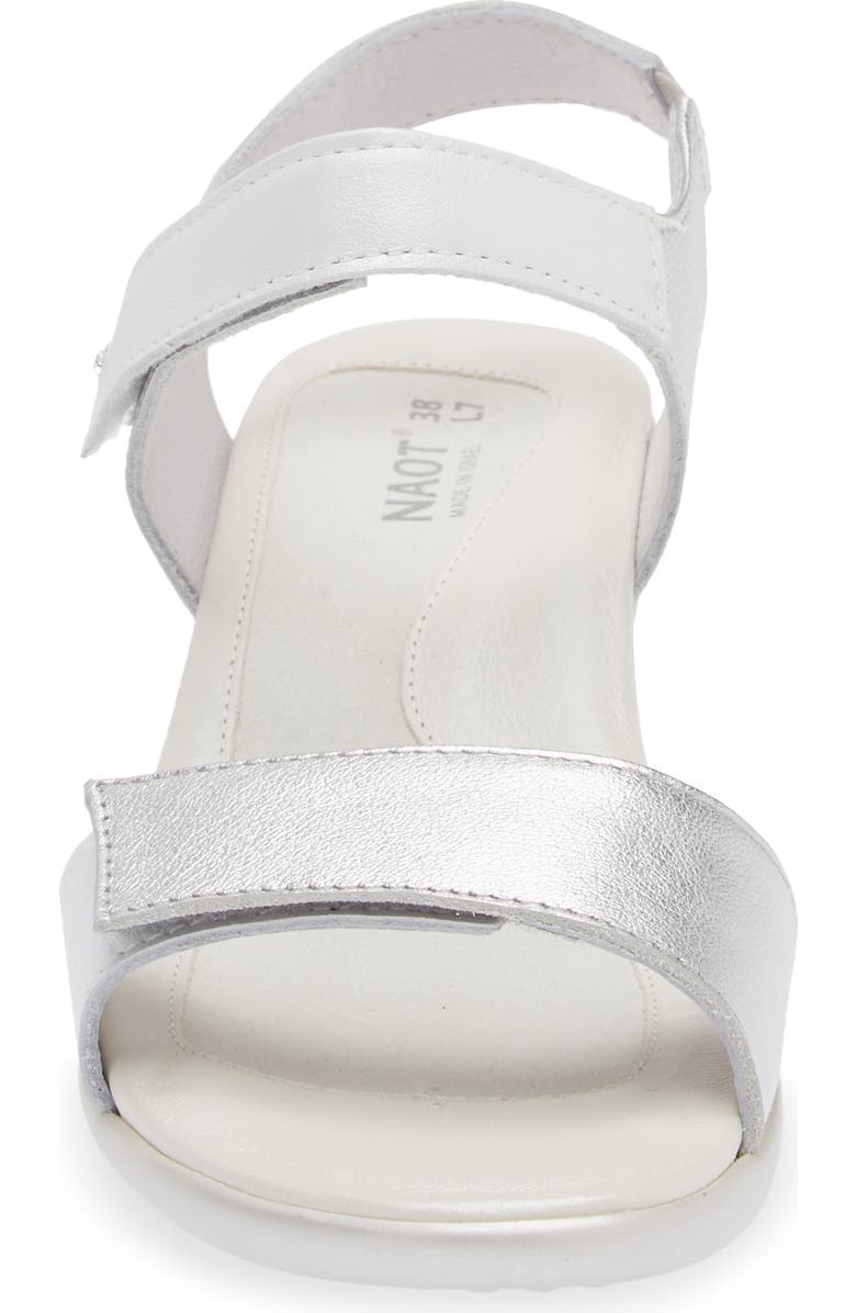 Naot Extant Sandal, Alternate, color, Silver/ Pearl White