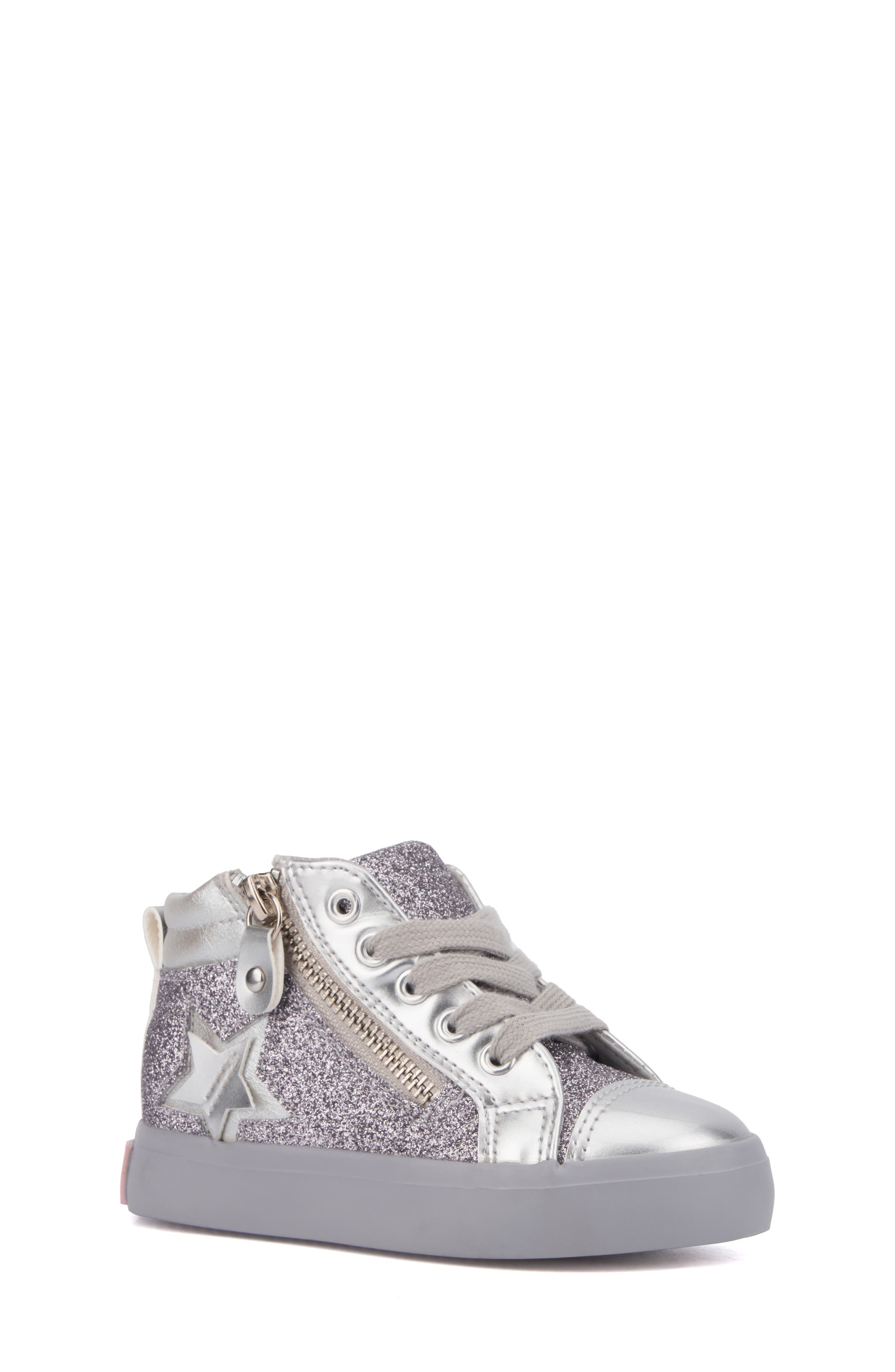 OLIVIA MILLER Kids' Toddler Sneaker, Main, color, Silver