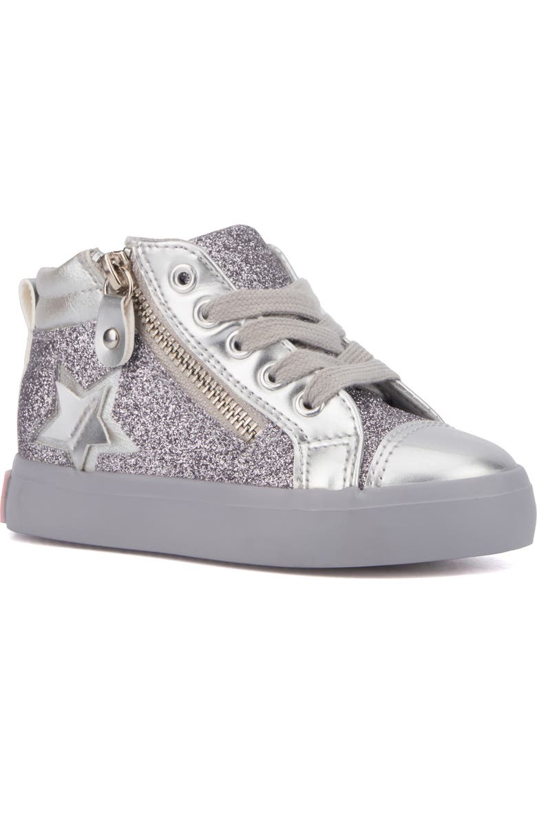 OLIVIA MILLER Kids' Toddler Sneaker, Main, color, Silver