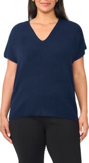 Vince Camuto V-Neck Short Sleeve Sweater