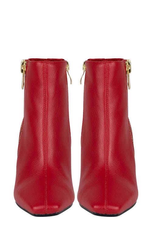 Ninety Union Square Toe Boot In Red