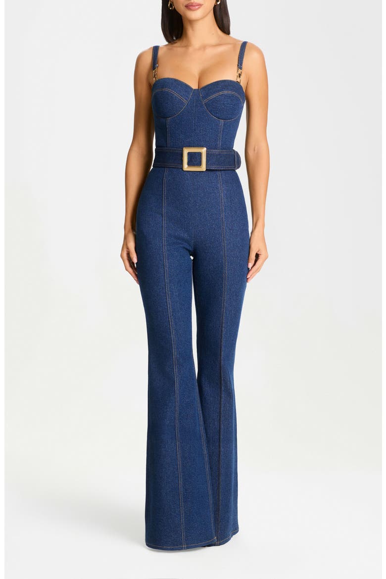 Harley Denim Jumpsuit, Main, color, BLUE
