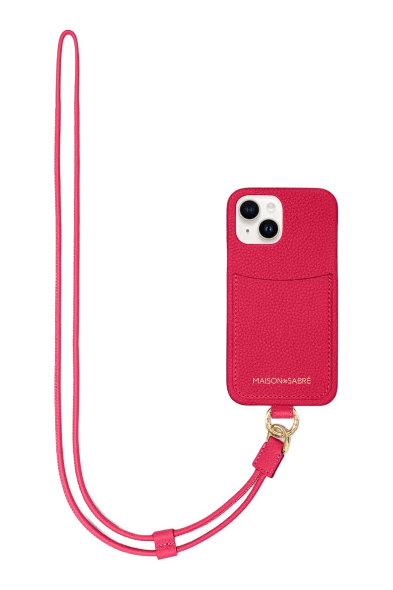 Sling Phone Case iPhone 14, Alternate, color, Shibuya Fuchsia