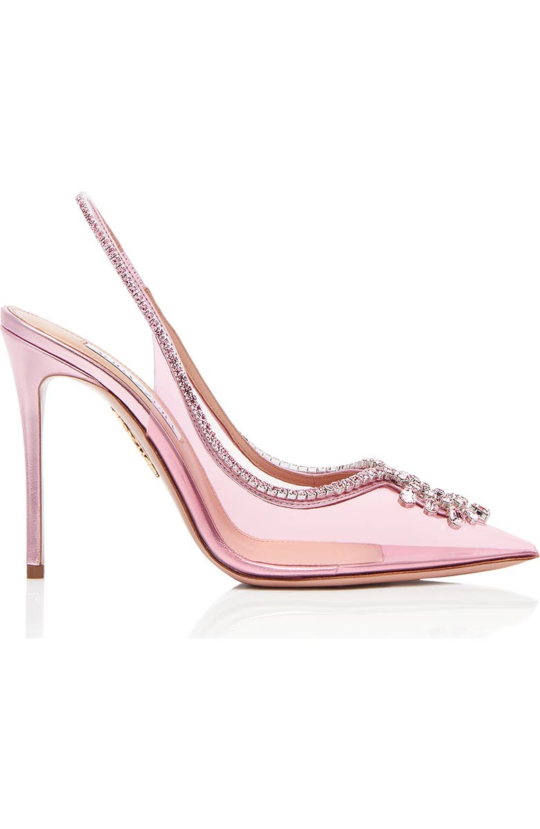 Aquazzura Seduction Crystal Embellished Pump, Alternate, color,