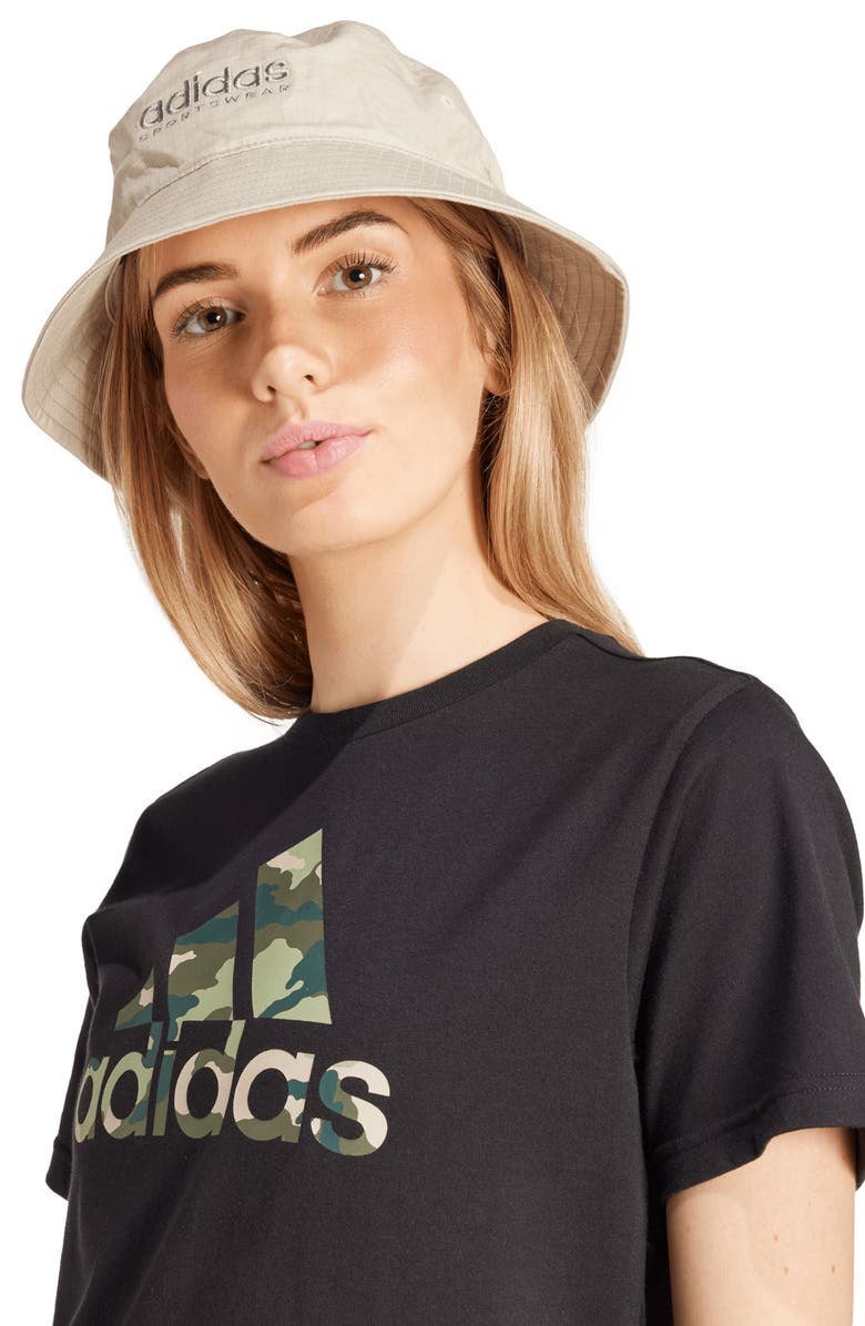 adidas Camo Logo Cotton Graphic T-Shirt, Alternate, color, 