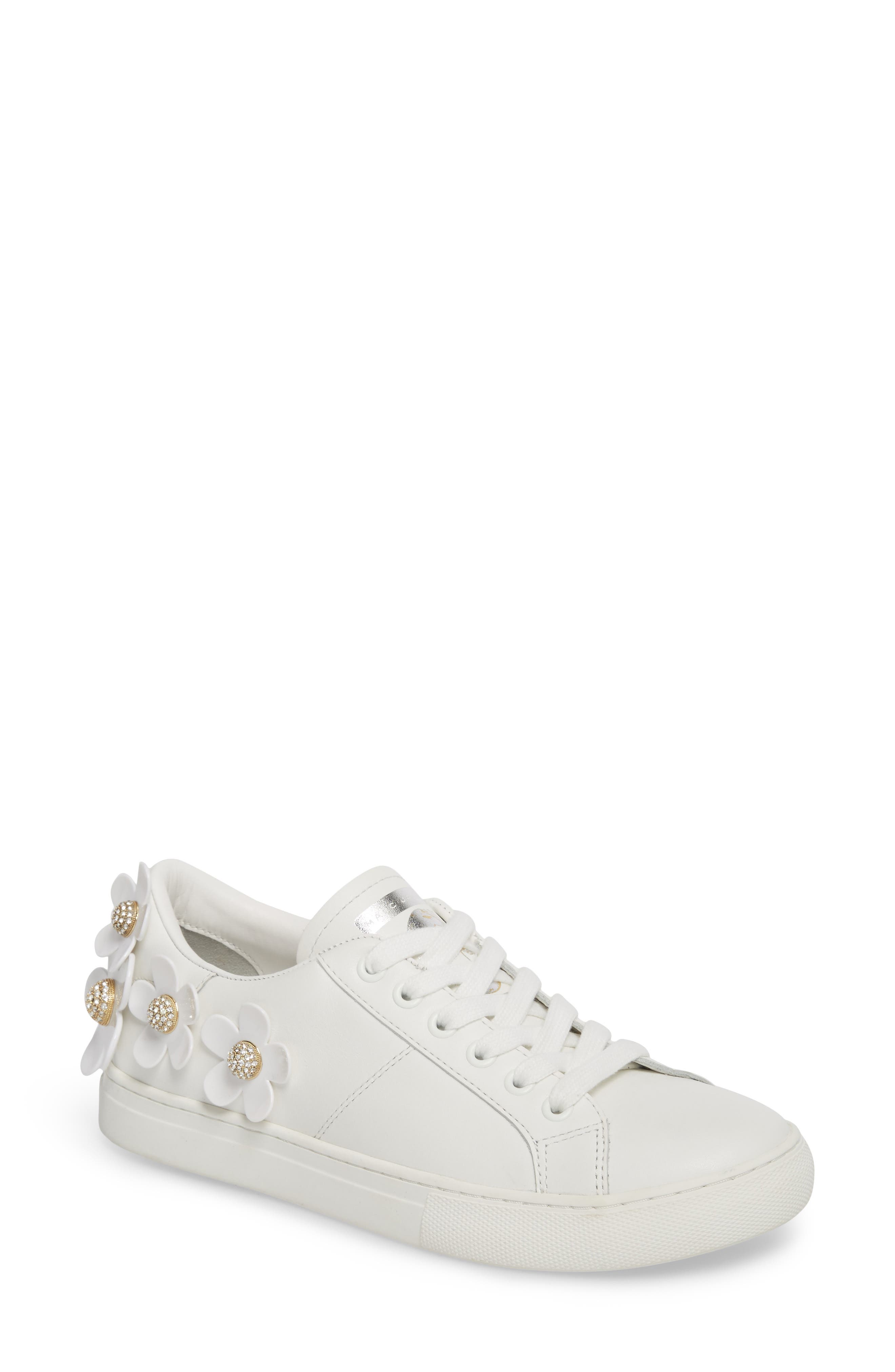 Marc Jacobs Daisy Studded Floral Sneaker, Main, color, 