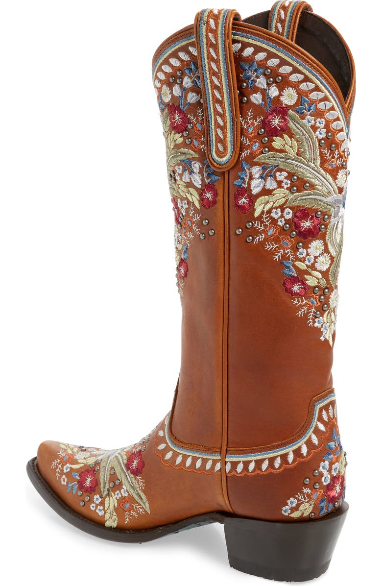 Lane Boots Chloe Floral Embroidered Western Boot, Alternate, color,