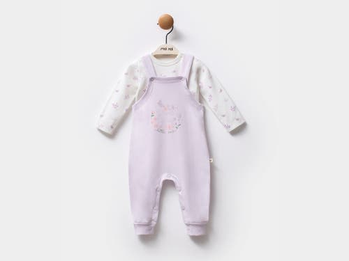 Moi Noi Growing Butterfly One-piece Set In Purple