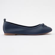 Forever & Always Shoes Florence Leather Ballerina Flats