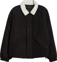 PacSun Pilot Puffer Jacket with Faux Shearling Collar