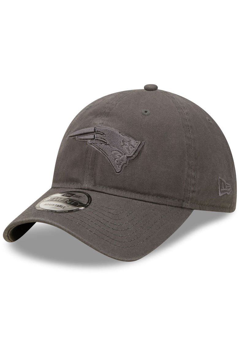 Men's New Era Graphite New England Patriots Core Classic 2.0 Tonal 9TWENTY Adjustable Hat, Main, color, Graphite