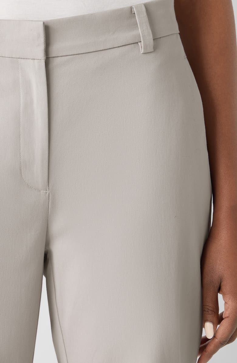 Eileen Fisher High Waist Ankle Tapered Pants, Alternate, color, Chalk
