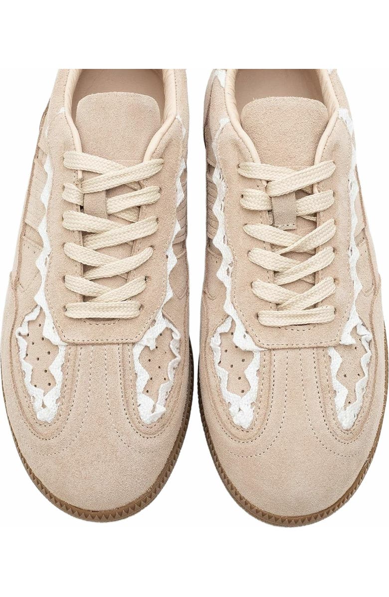 Forever & Always Shoes Shiva Suede Leather Sneakers, Alternate, color, Beige Suede Leather