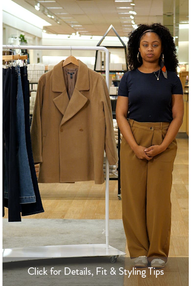 Herringbone Wool Swing Coat video