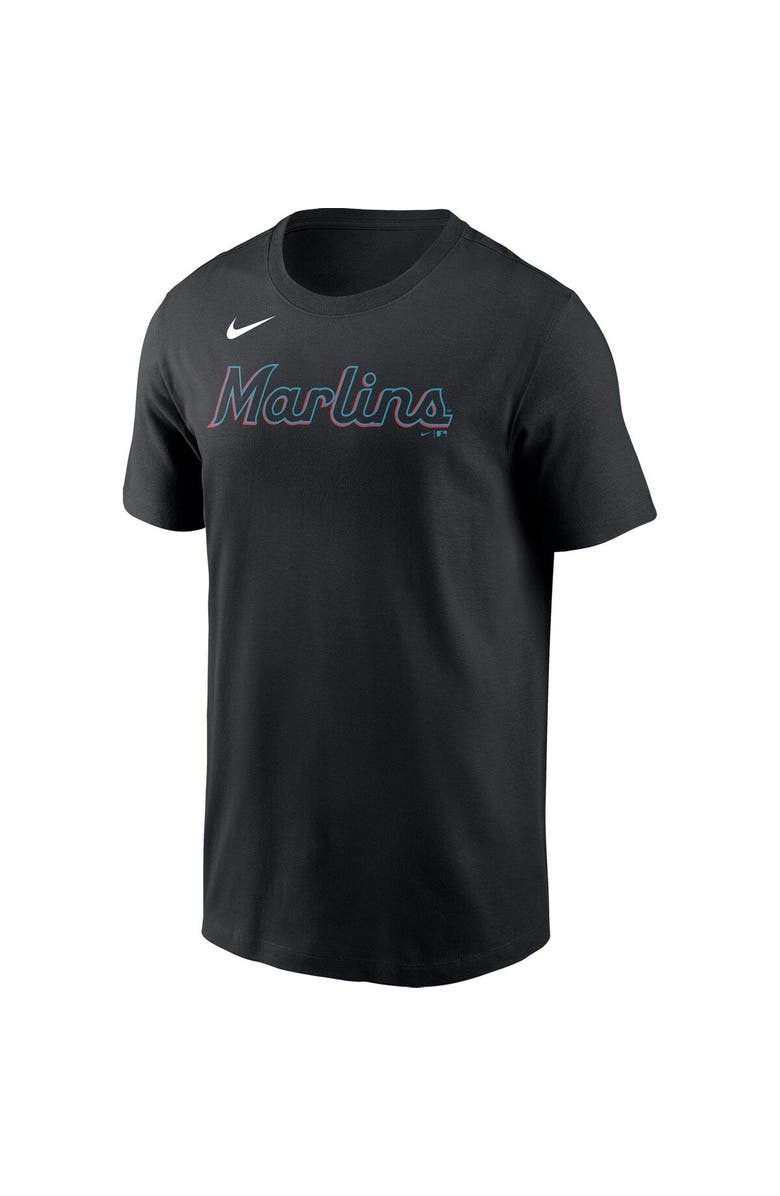 Nike Men's Nike Jazz Chisholm Jr. Black Miami Marlins Name & Number T-Shirt, Alternate, color,
