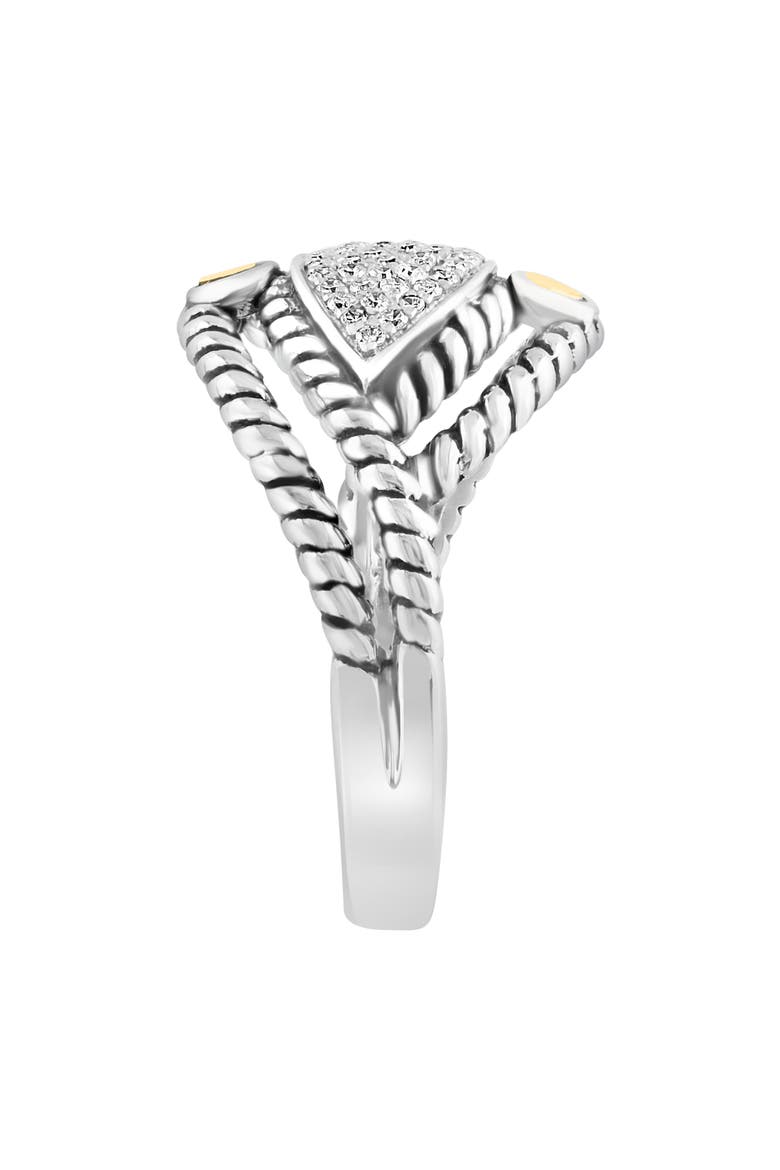 Diamond Pavé Twist Ring - 0.19 ctw, Alternate, color, YELLOW