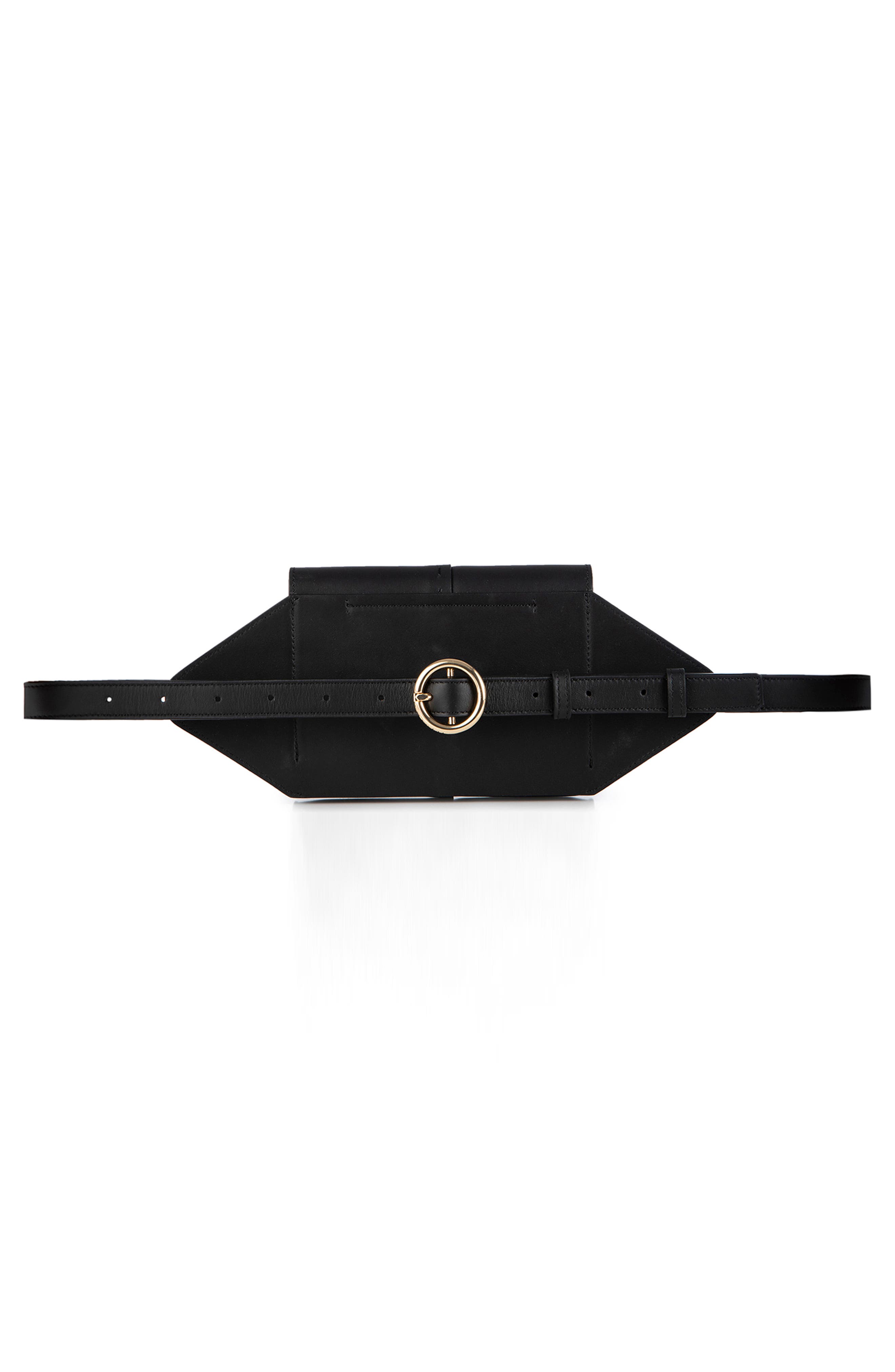FRAME Les Second Leather Belt Bag, Alternate, color, 